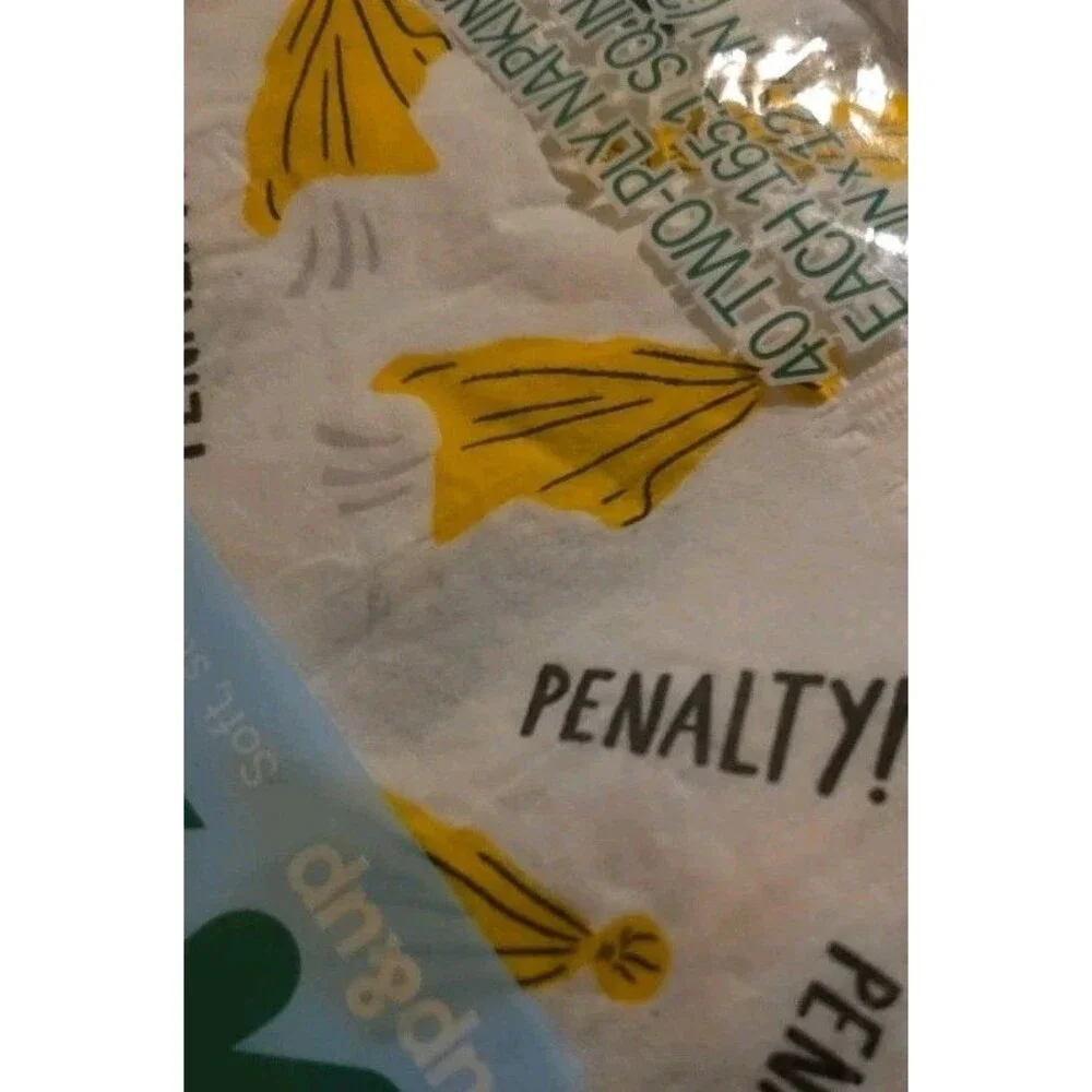 40 2-Ply Football novelty napkins with penalty flags Super Bowl party tailgate